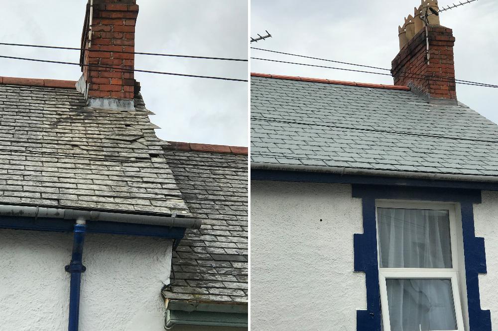 before and after new roof